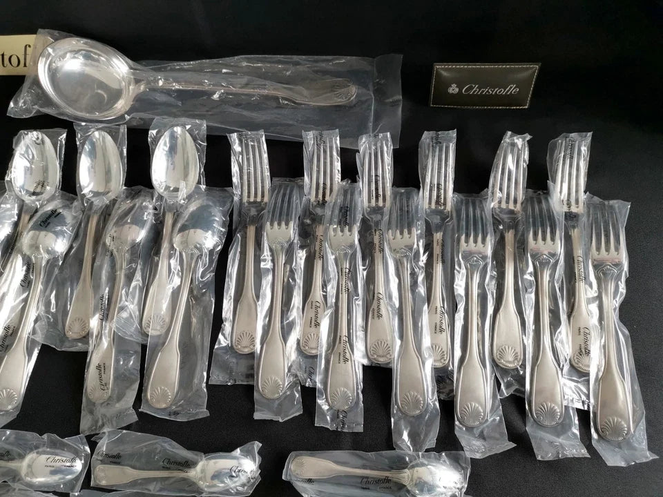 Christofle coquille Vendôme grande Ménagère neuve sous blister scellée Neuf