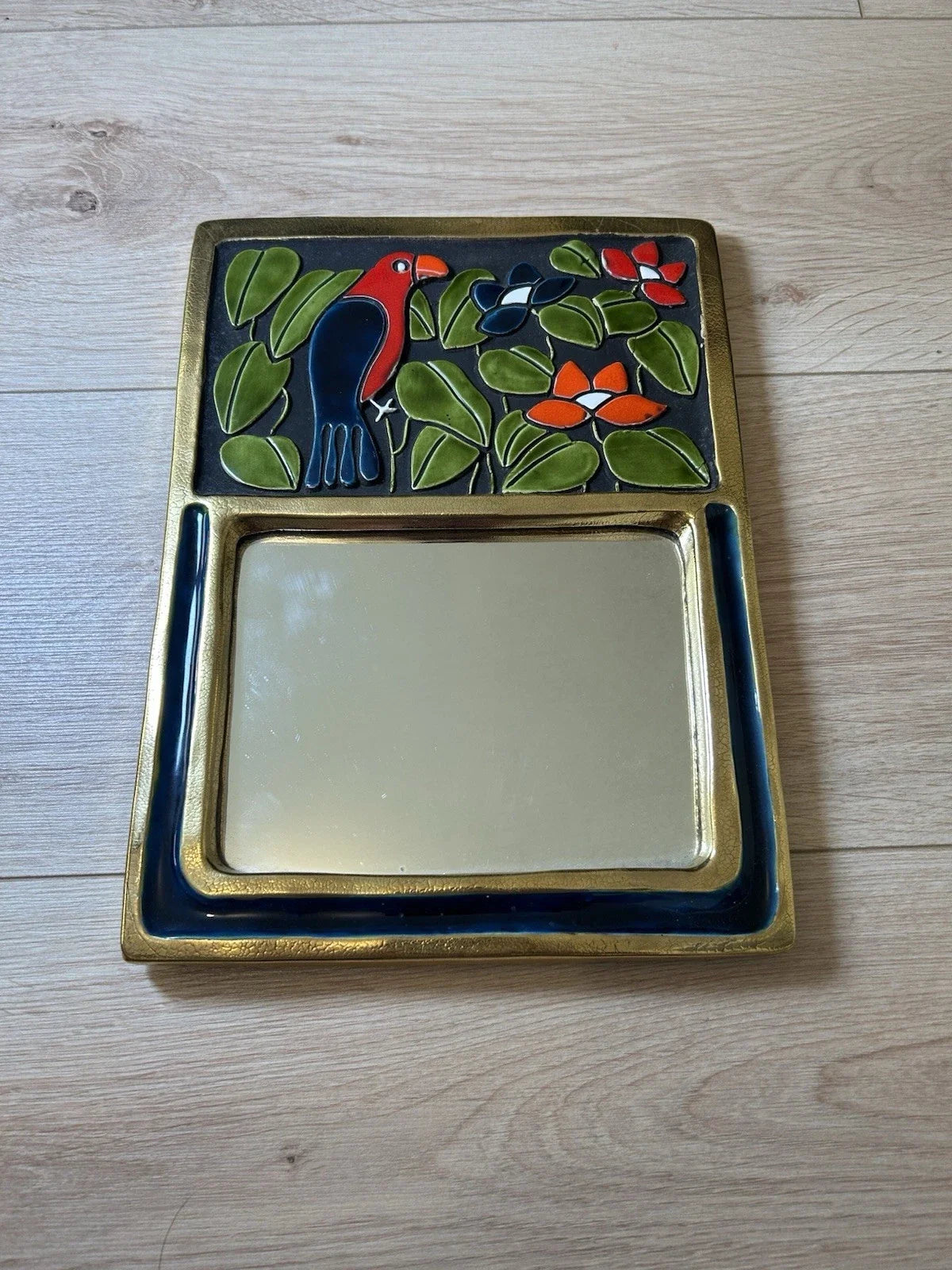 MIROIR "BRÉSIL" MITHÉ ESPELT CÉRAMIQUE ERA JOUVE CAPRON RUELLAND