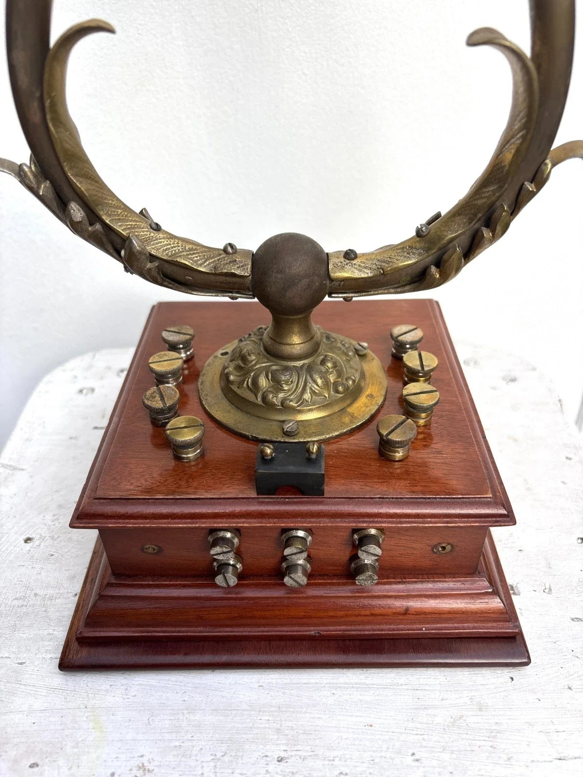 Rare téléphone ancien La Lyre Wich système Deckert Antique Old Telefon vers 1900