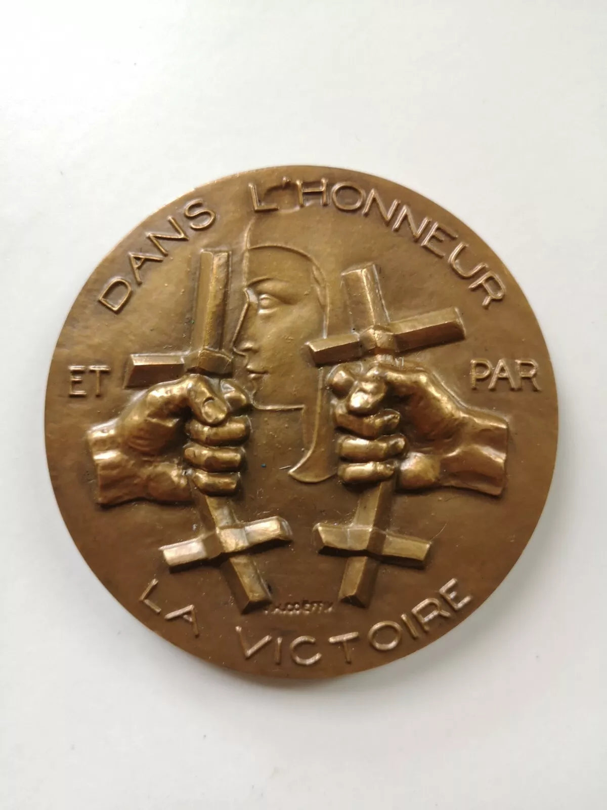FRANCE - ORDRE DE LA LIBÉRATION MÉDAILLE DE TABLE - LIEUTENANT-COLONEL FAFL WW2