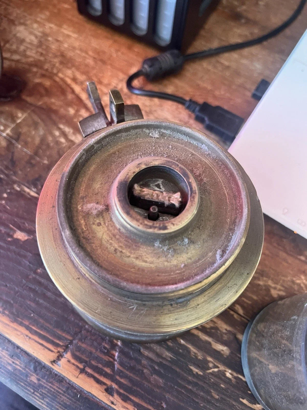 Ancienne Lampe De Mineur