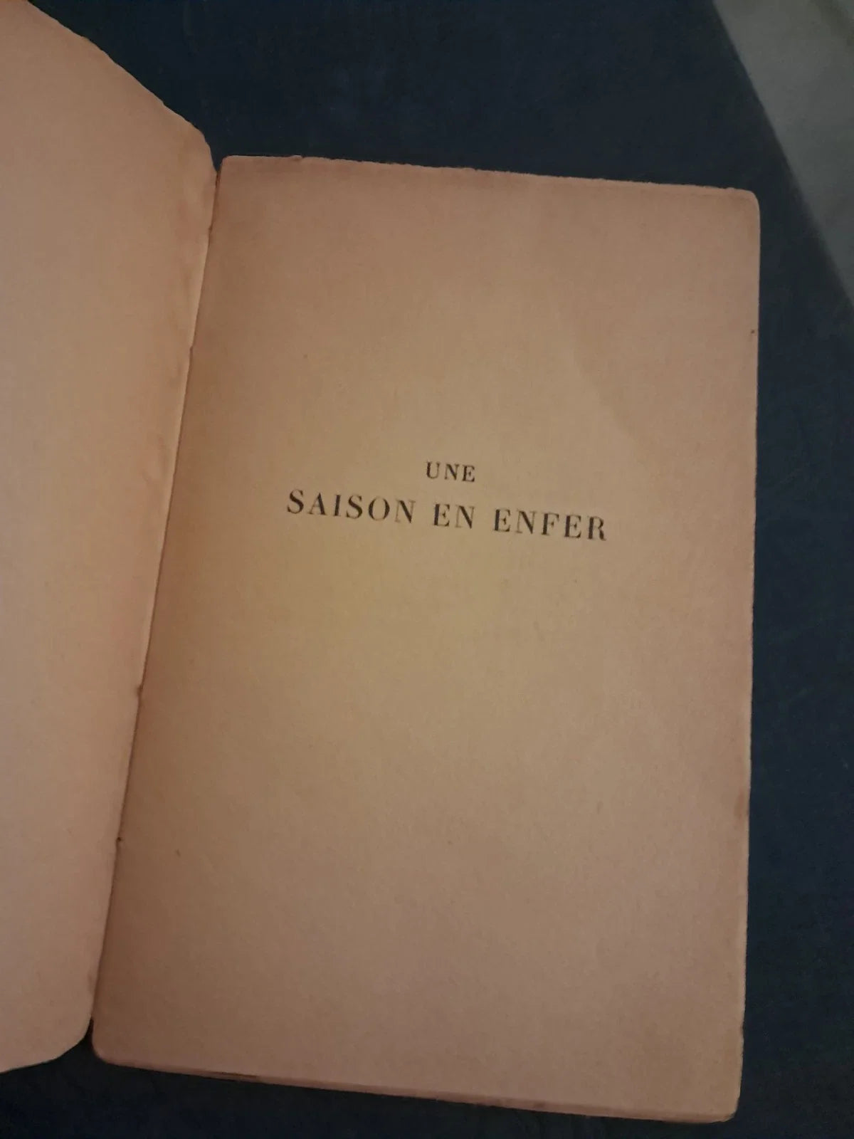 Livre Très Rare . Une Saison En Enfer . Arthur Rimbaud