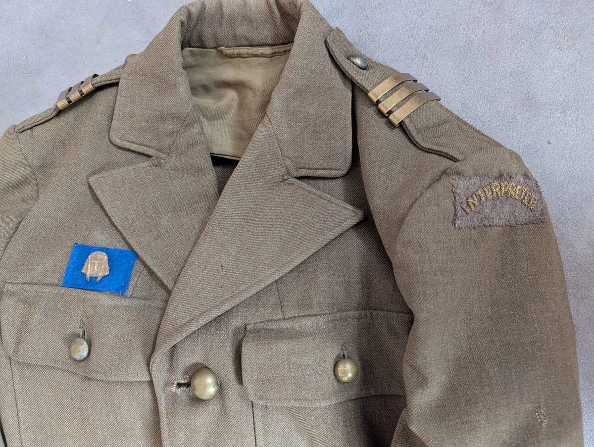 Rare blouson US interprète français WW2 interpreter jus libération