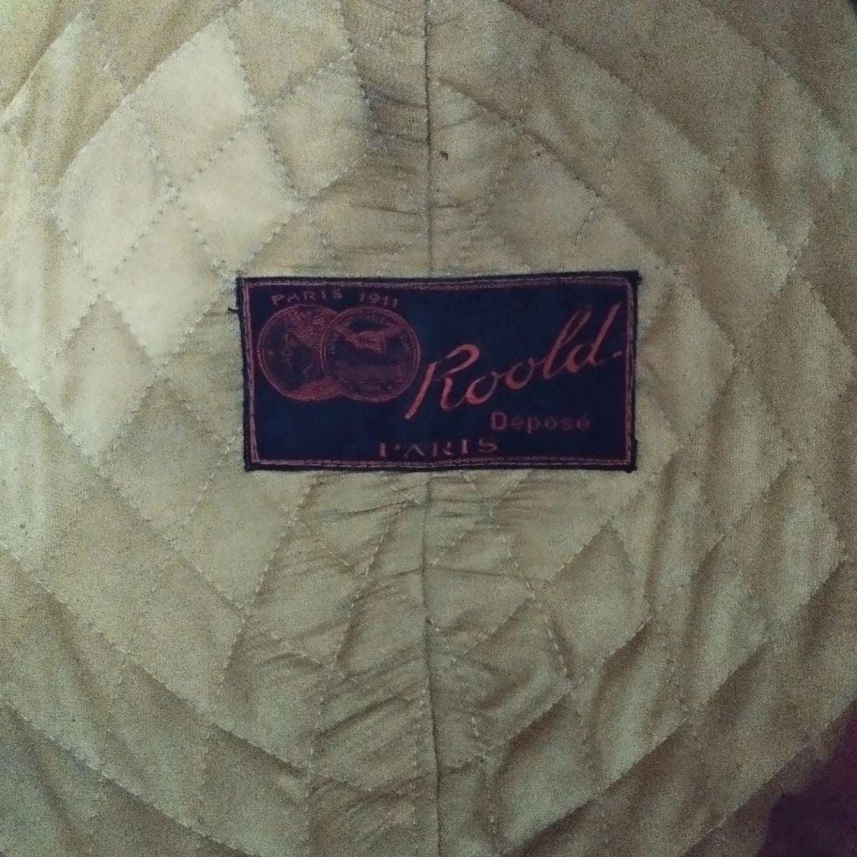 Rare casque de vol de pilote d'Aéronef ROOLD