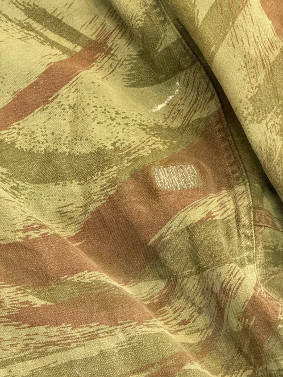 AUTHENTIQUE MILITARIA VESTE PARACHUTISTE TAP 47/53 INDOCHINE ALGERIE CAMOUFLAGE