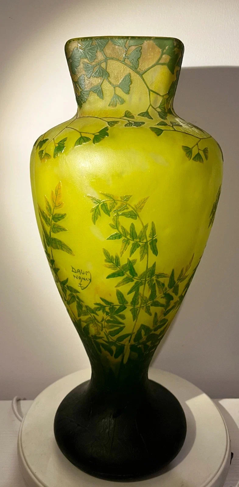 Grand vase Daum Nancy Art Nouveau (vers 1910)