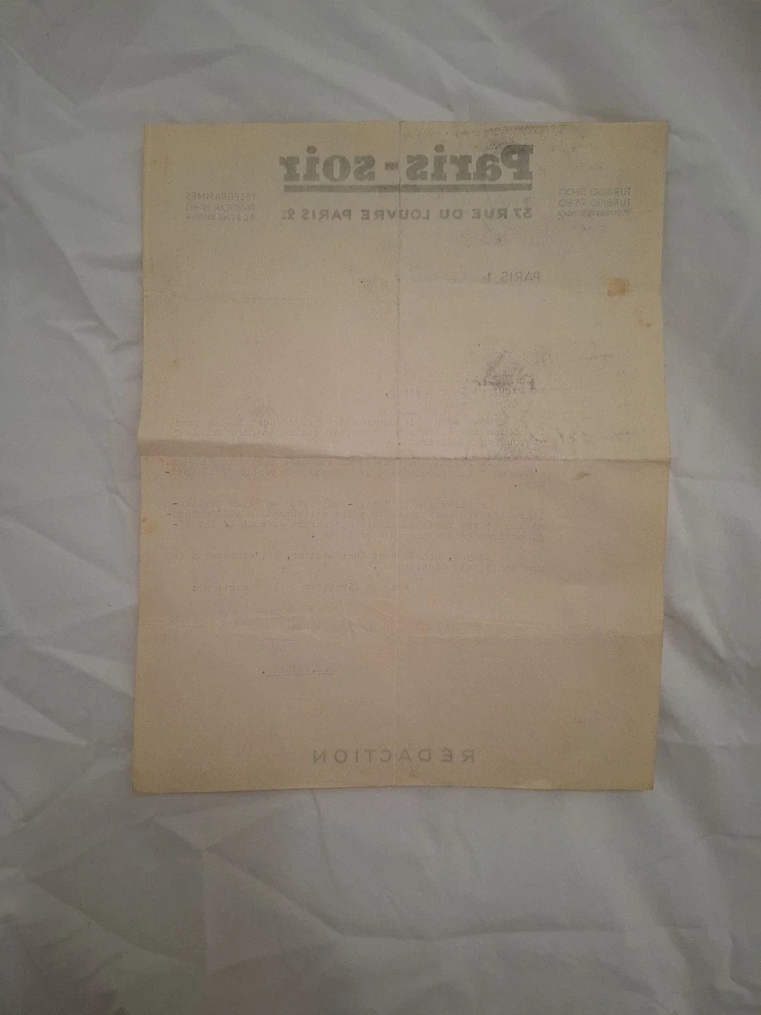 Tres Rare Document Drapeau LVF Legion Volontaires Francais Collaboration