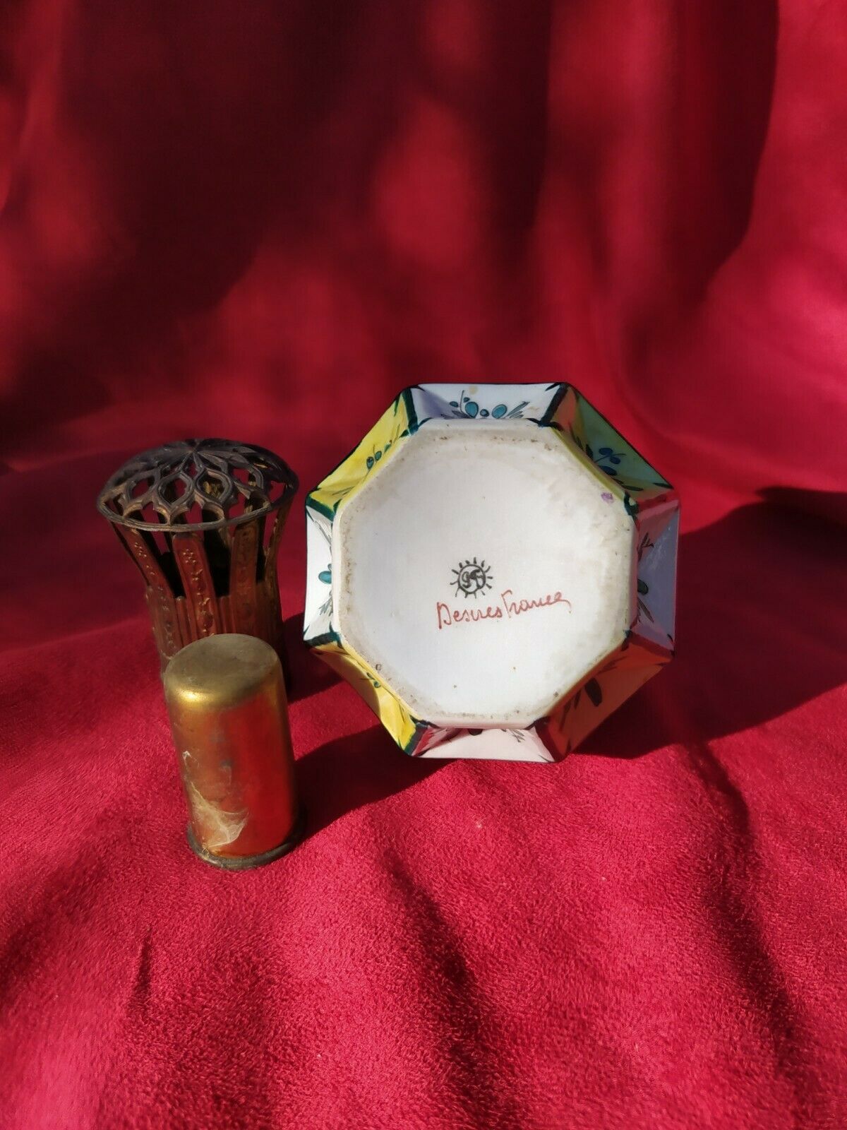Ancienne Lampe Berger Desvres Fourmaintraux 1930