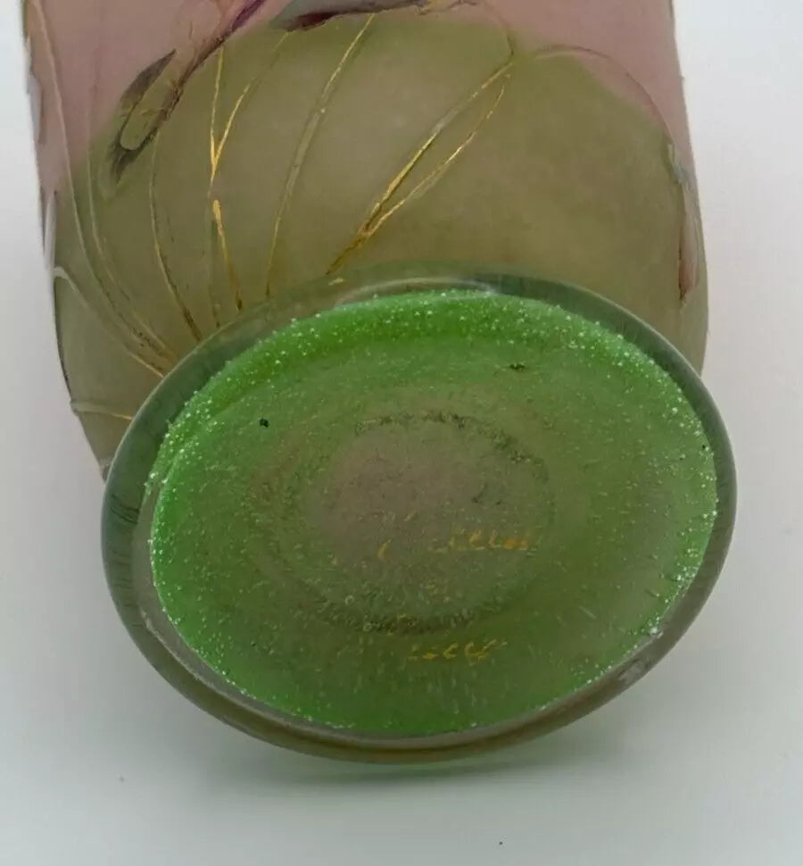 Vase en pâte de verre art déco Daum Nancy