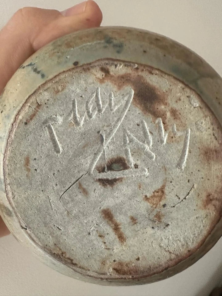 Vase en grès de Jean CARRIES / Ecole de Carries / Puisaye / vase signé