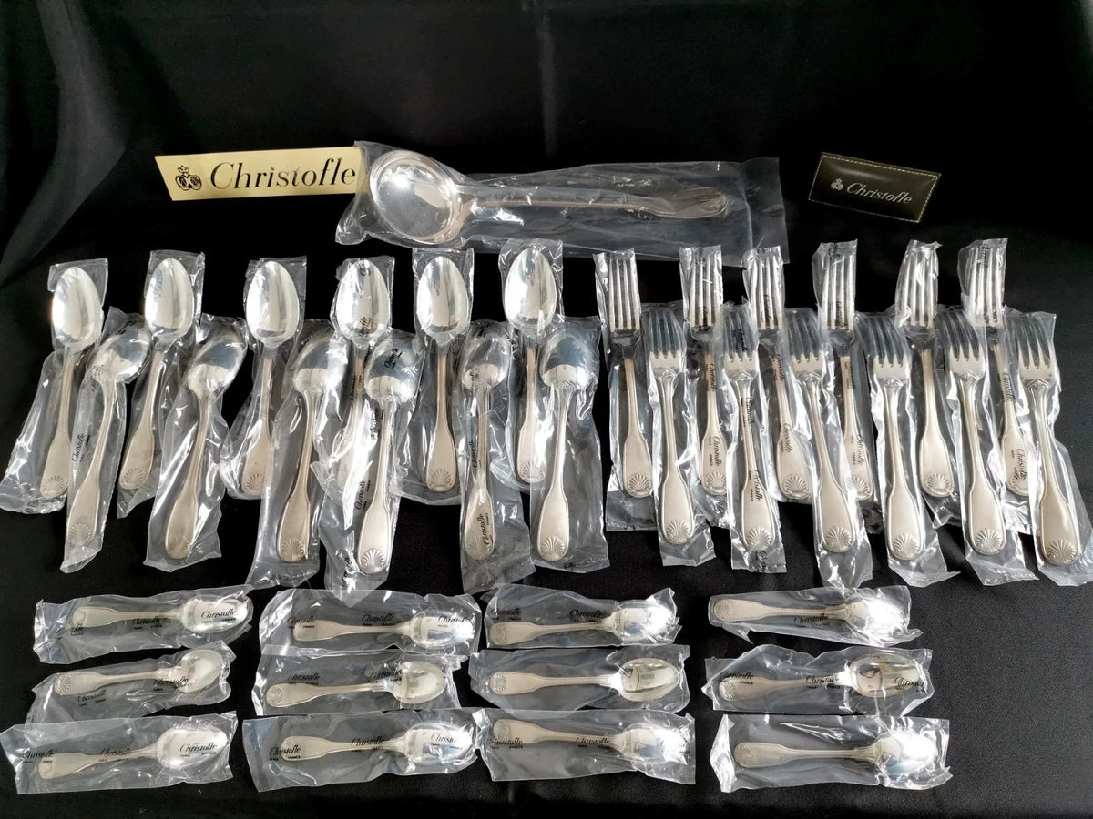 Christofle coquille Vendôme grande Ménagère neuve sous blister scellée Neuf