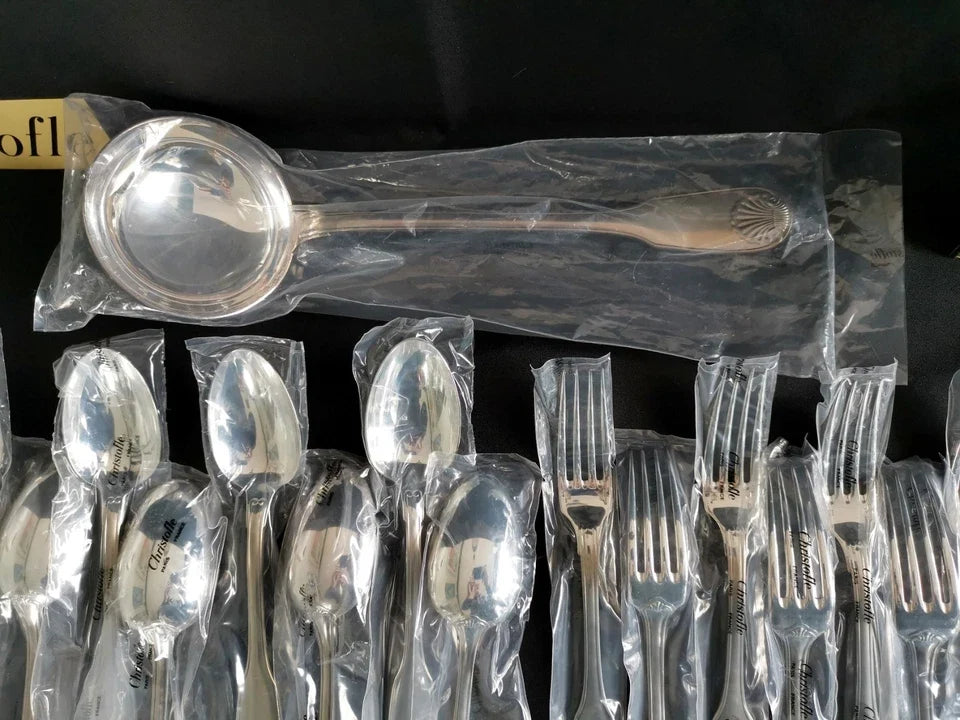Christofle coquille Vendôme grande Ménagère neuve sous blister scellée Neuf