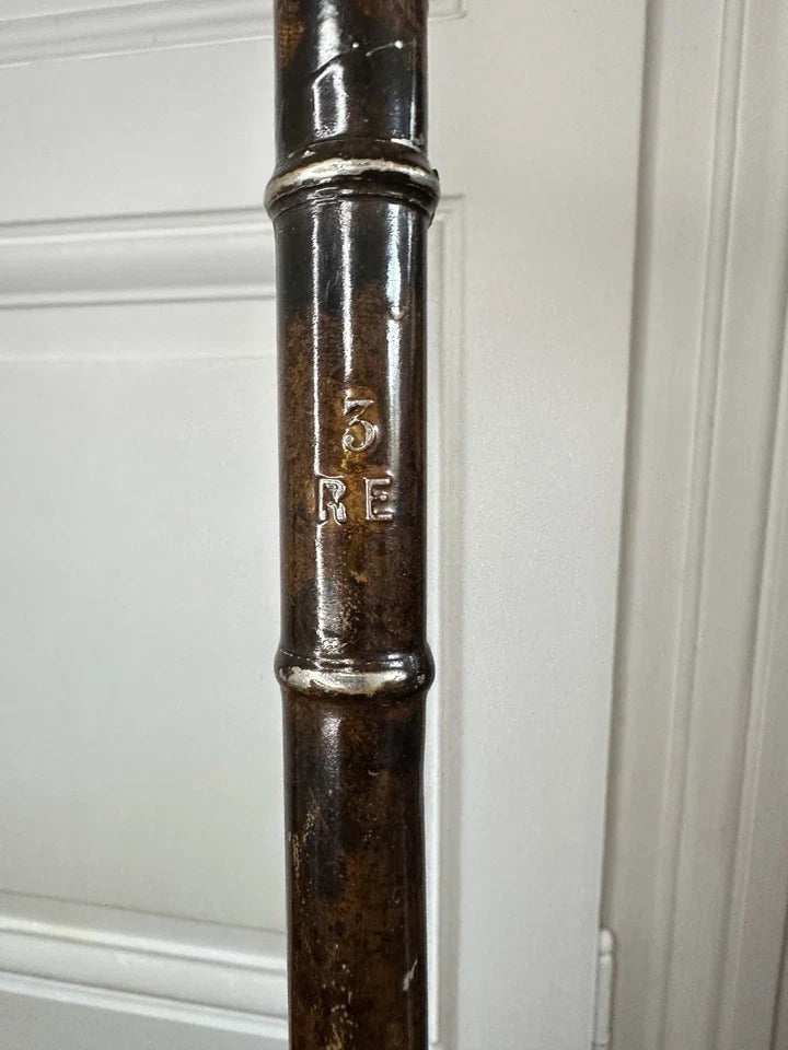 Rare Canne Flûte à bec Ch MATHIEU Paris ancienne à système Epoque XIXème siècle