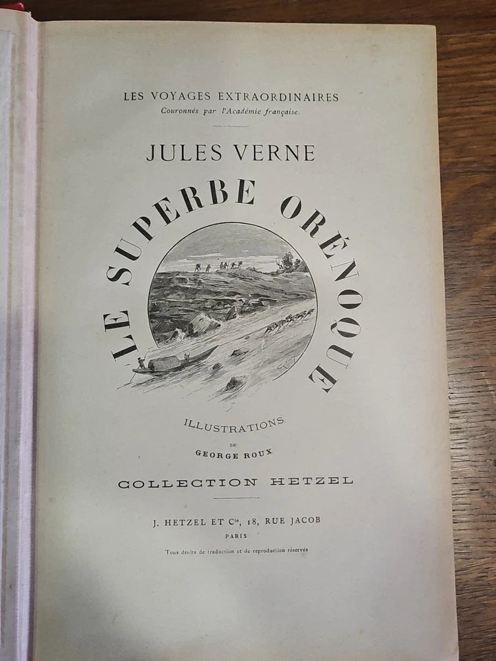 COLLECTION LIVRE ANCIEN HETZEL JULES VERNES LE SUPERBE ORENOQUE