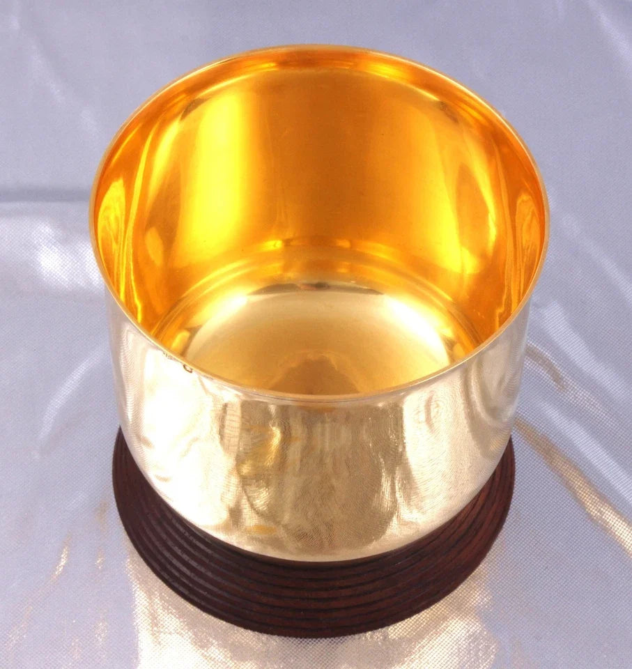 JEAN E PUIFORCAT - GRANDE SUPERBE COUPE ART DECO - ARGENT MASSIF MINERVE VERMEIL