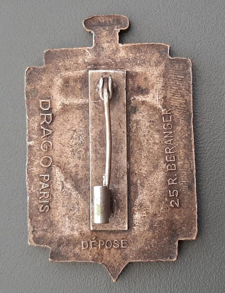 INSIGNE CORPS FRANC 24° BCA CHASSEURS ALPINS Guerre 1940 ORIGINAL WW2