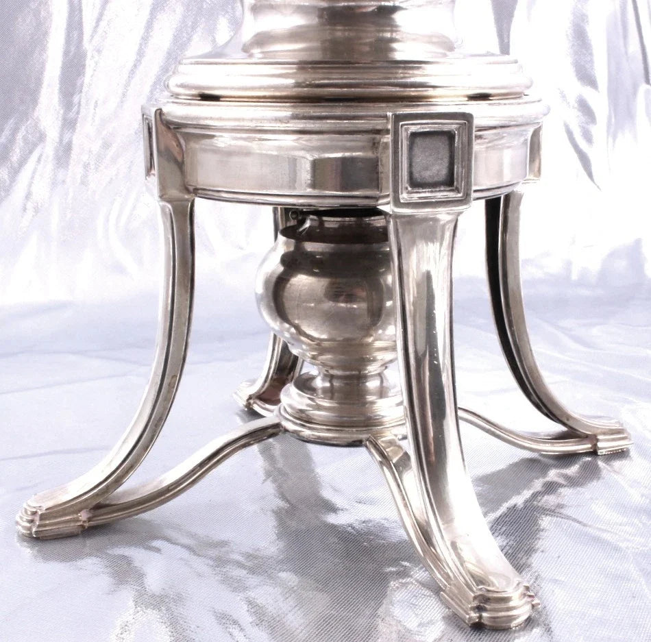 KELLER - IMMENSE SPLENDIDE FONTAINE A EAU CHAUDE SAMOVAR - ARGENT MASSIF MINERVE
