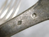 ANCIENS LOT 12 COUVERTS CUILLERE FOUCHETTE ARGENT MASSIF
