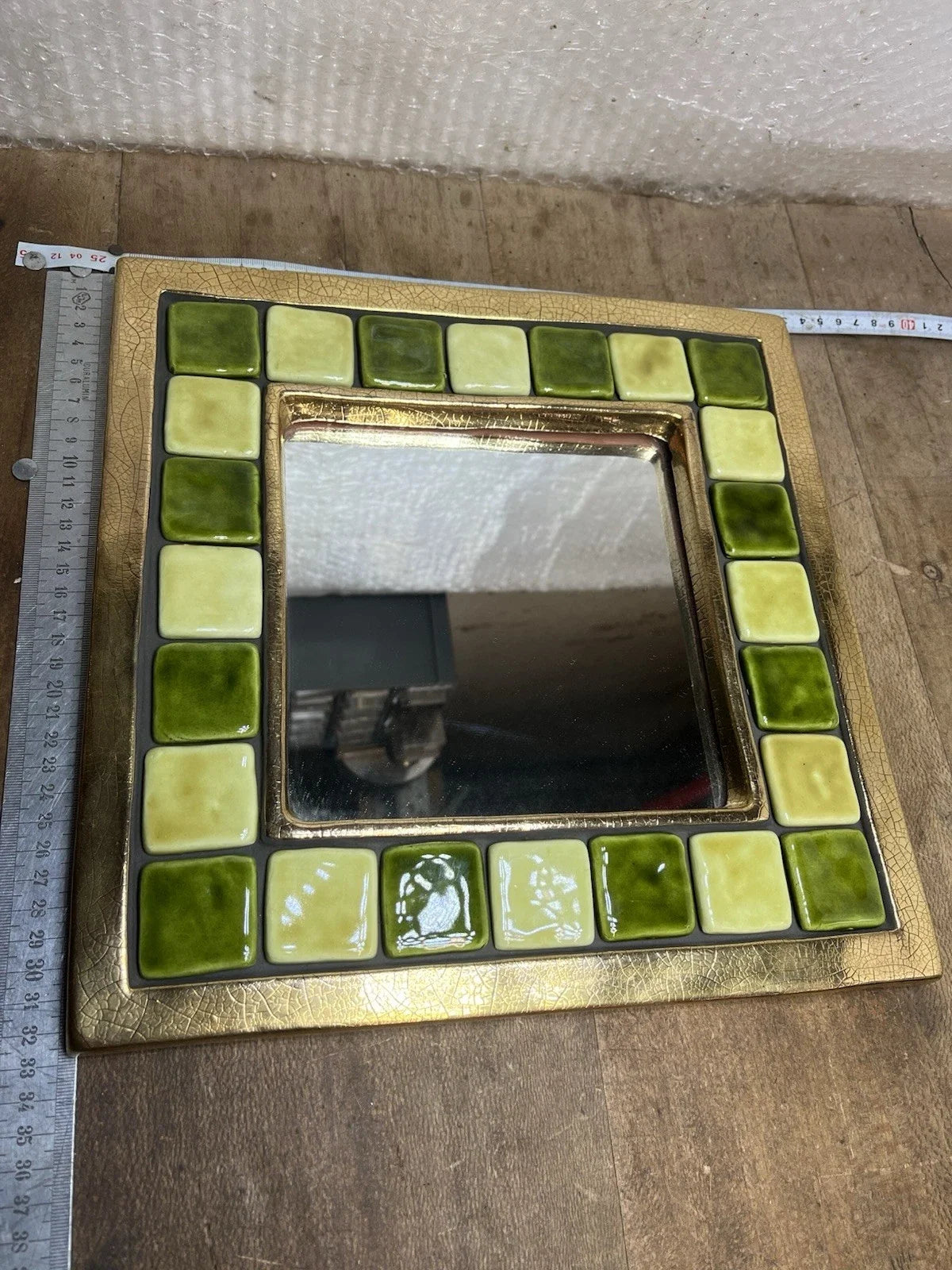 Superbe miroir en céramique, Mithé Espelt datant des années 1960
