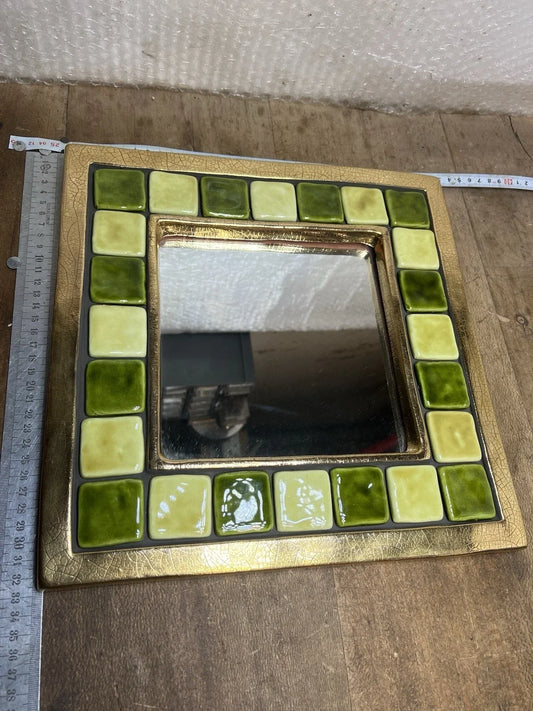 Superbe miroir en céramique, Mithé Espelt datant des années 1960