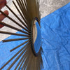 Miroir soleil vintage Chaty Vallauris A.M signé avec oeil de sorcière Diam 83 cm