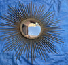 Miroir soleil vintage Chaty Vallauris A.M signé avec oeil de sorcière Diam 83 cm