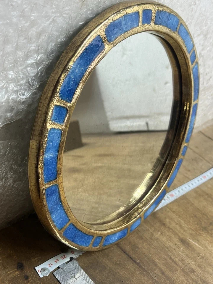 Superbe miroir en céramique, Mithé Espelt datant des années 1960 Réf 26/2502