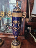 PAIRE DE VASES. PORCELAINE ÉMAILLÉE AVEC RELIEF. SEVRES. XIX ÈME SIÈCLE.