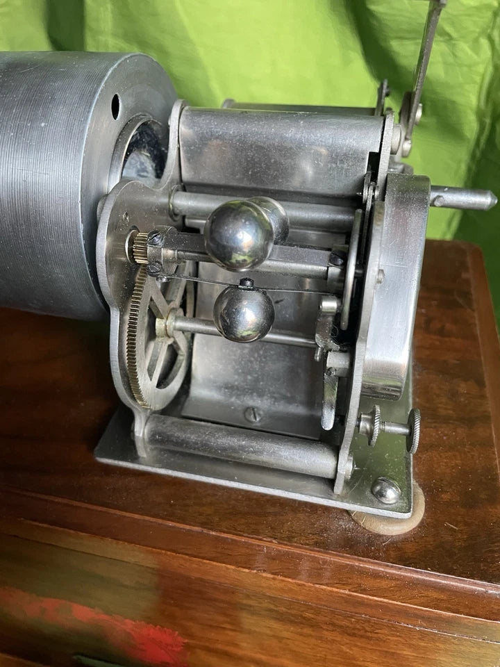 PHONOGRAPHE CYLINDRE PATHÉ je Chante Haut et Clair Complet Fonctionnel