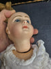 POUPEE JUMEAU PORCELAINE BOUCHE FERMÉE YEUX FIXES RAYONS TAILLE 6 SIZE DOLL