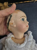 POUPEE JUMEAU PORCELAINE BOUCHE FERMÉE YEUX FIXES RAYONS TAILLE 6 SIZE DOLL