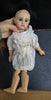 POUPEE JUMEAU PORCELAINE BOUCHE FERMÉE YEUX FIXES RAYONS TAILLE 6 SIZE DOLL