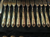RARE ANCIEN SERVICE STYLE L.XV DE 49 COUVERTS EN ARGENT POINCON "800"