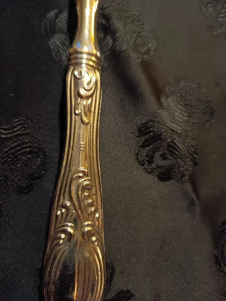 RARE ANCIEN SERVICE STYLE L.XV DE 49 COUVERTS EN ARGENT POINCON "800"