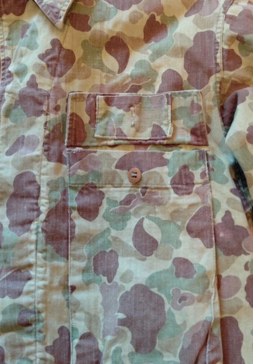 VESTE M43 CAMOUFLAGE HBT US ARMY WWII WW2 INDOCHINE