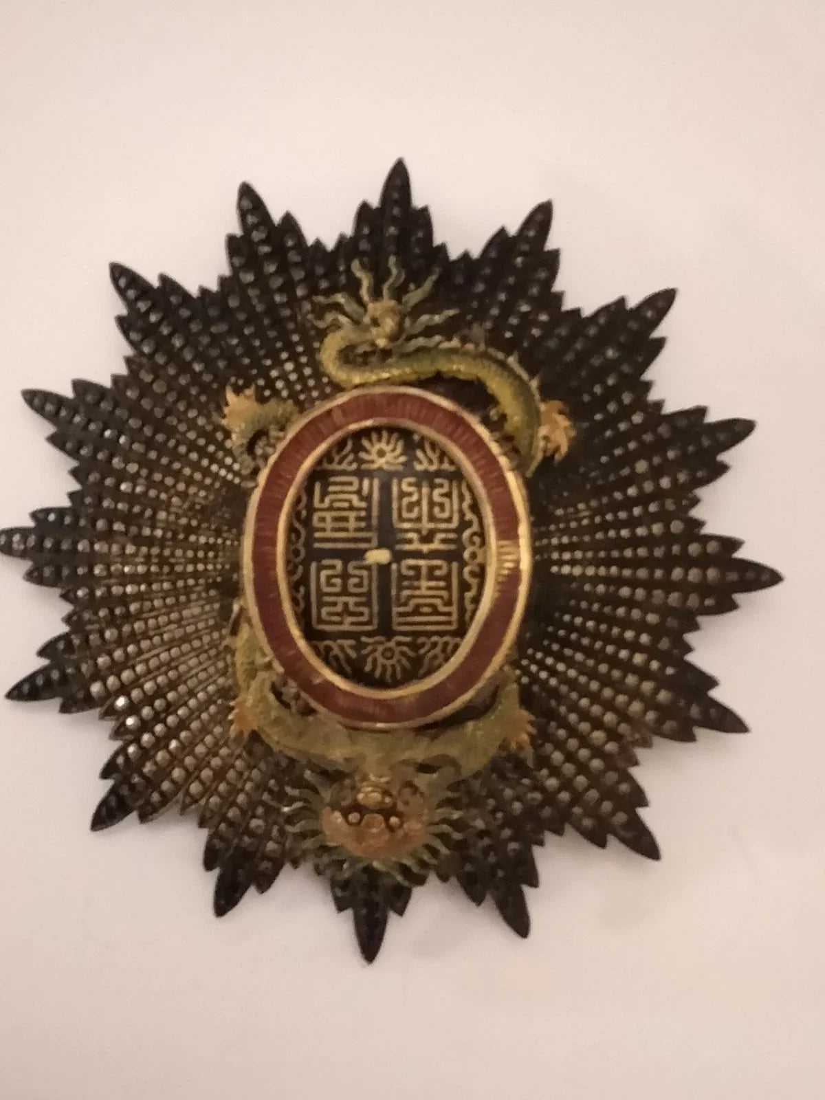 Médaille croix De Grand Officier Du Dragon Dannam
