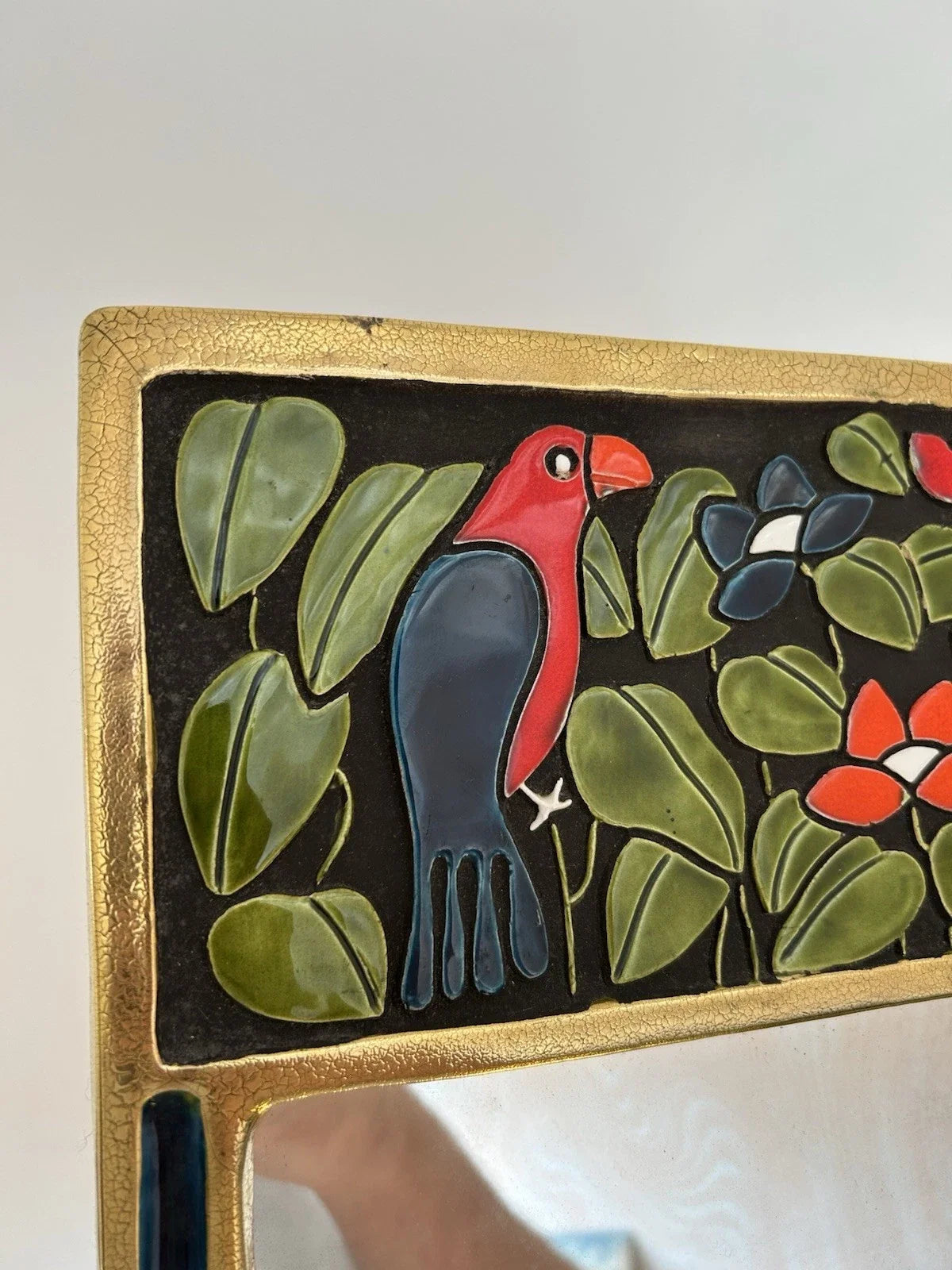 MIROIR "BRÉSIL" MITHÉ ESPELT CÉRAMIQUE ERA JOUVE CAPRON RUELLAND