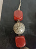 Imposant Collier Ambre Cherry et Métal Bédouin Yemen Ethnique Bakélite Ancien