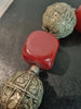 Imposant Collier Ambre Cherry et Métal Bédouin Yemen Ethnique Bakélite Ancien