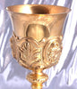 MONTAGNY - GRAND EXCEPTIONNEL CALICE BAROQUE - ARGENT MASSIF MINERVE VERMEIL XIX