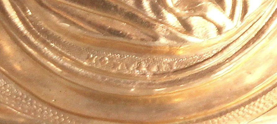 MONTAGNY - GRAND EXCEPTIONNEL CALICE BAROQUE - ARGENT MASSIF MINERVE VERMEIL XIX