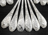 PUIFORCAT : Prestigieuse Ménagère Argent massif ép. Art Nouveau mod. IRIS 25pcs