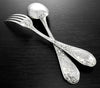 PUIFORCAT : Prestigieuse Ménagère Argent massif ép. Art Nouveau mod. IRIS 25pcs