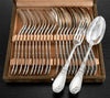 PUIFORCAT : Prestigieuse Ménagère Argent massif ép. Art Nouveau mod. IRIS 25pcs