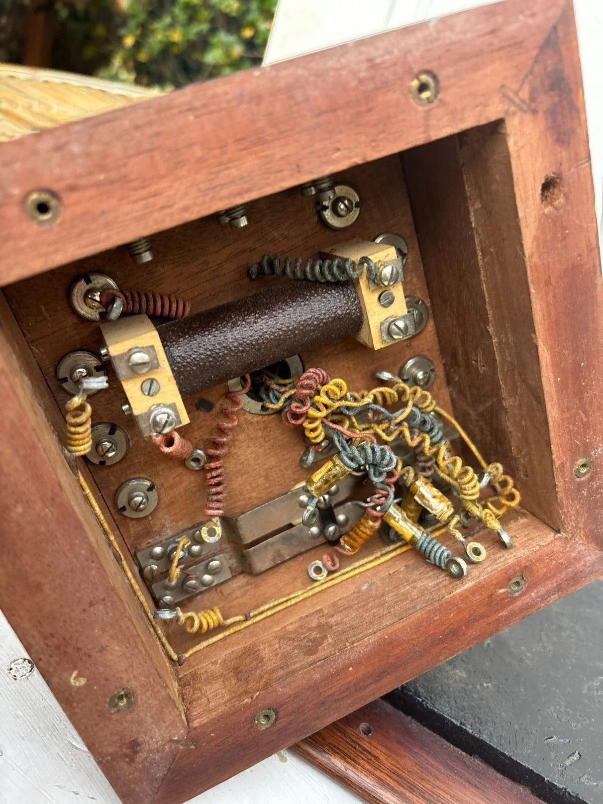 Rare téléphone ancien La Lyre Wich système Deckert Antique Old Telefon vers 1900