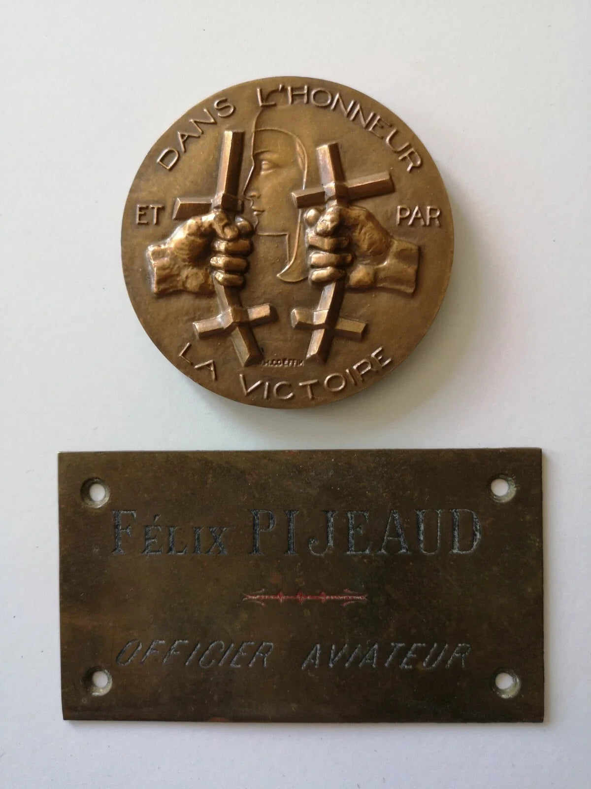 FRANCE - ORDRE DE LA LIBÉRATION MÉDAILLE DE TABLE - LIEUTENANT-COLONEL FAFL WW2