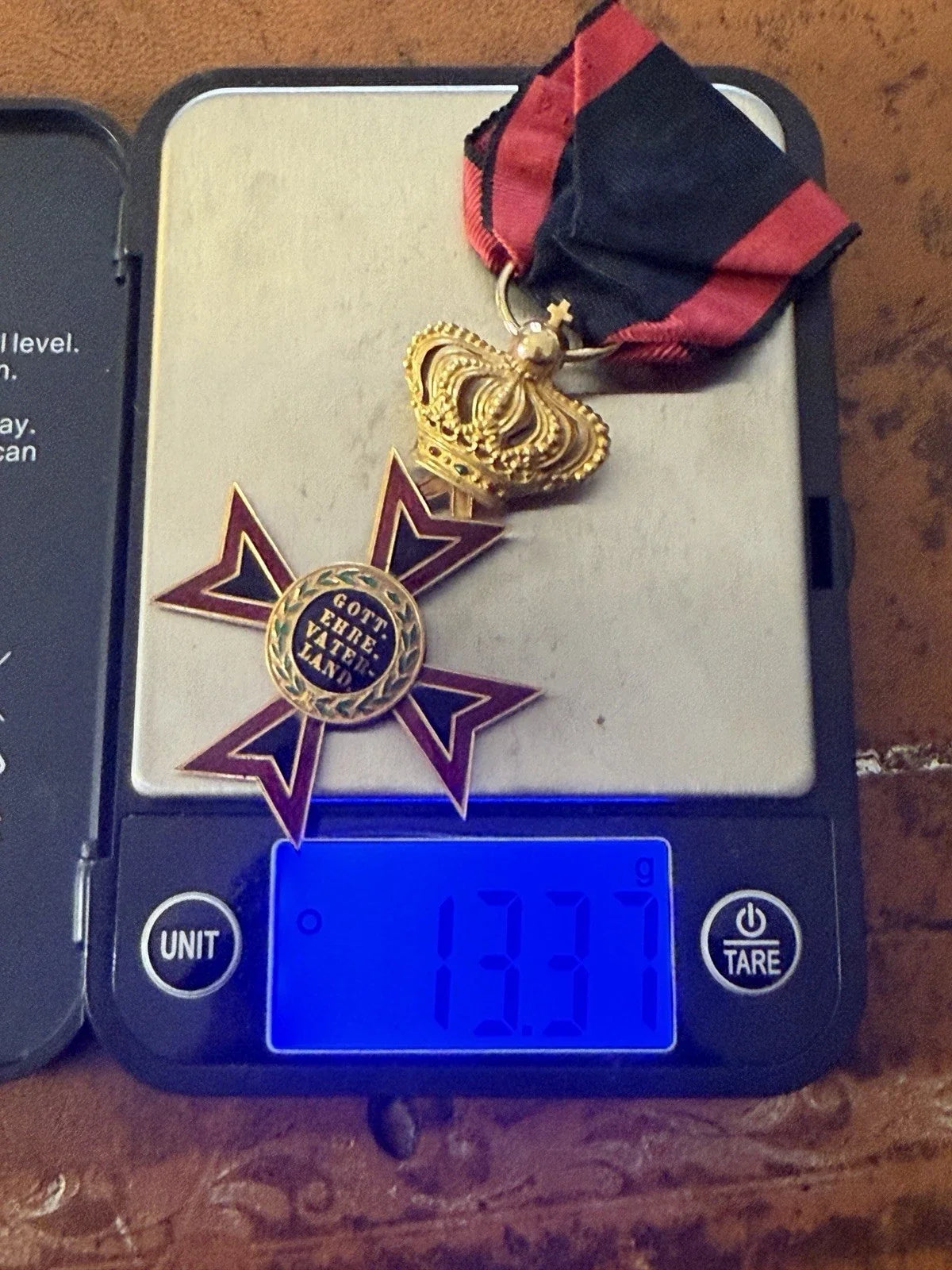 Médaille Allemande Ordre De Louis De Hesse Chevalier De 1e Ou 2eme Classe En Or