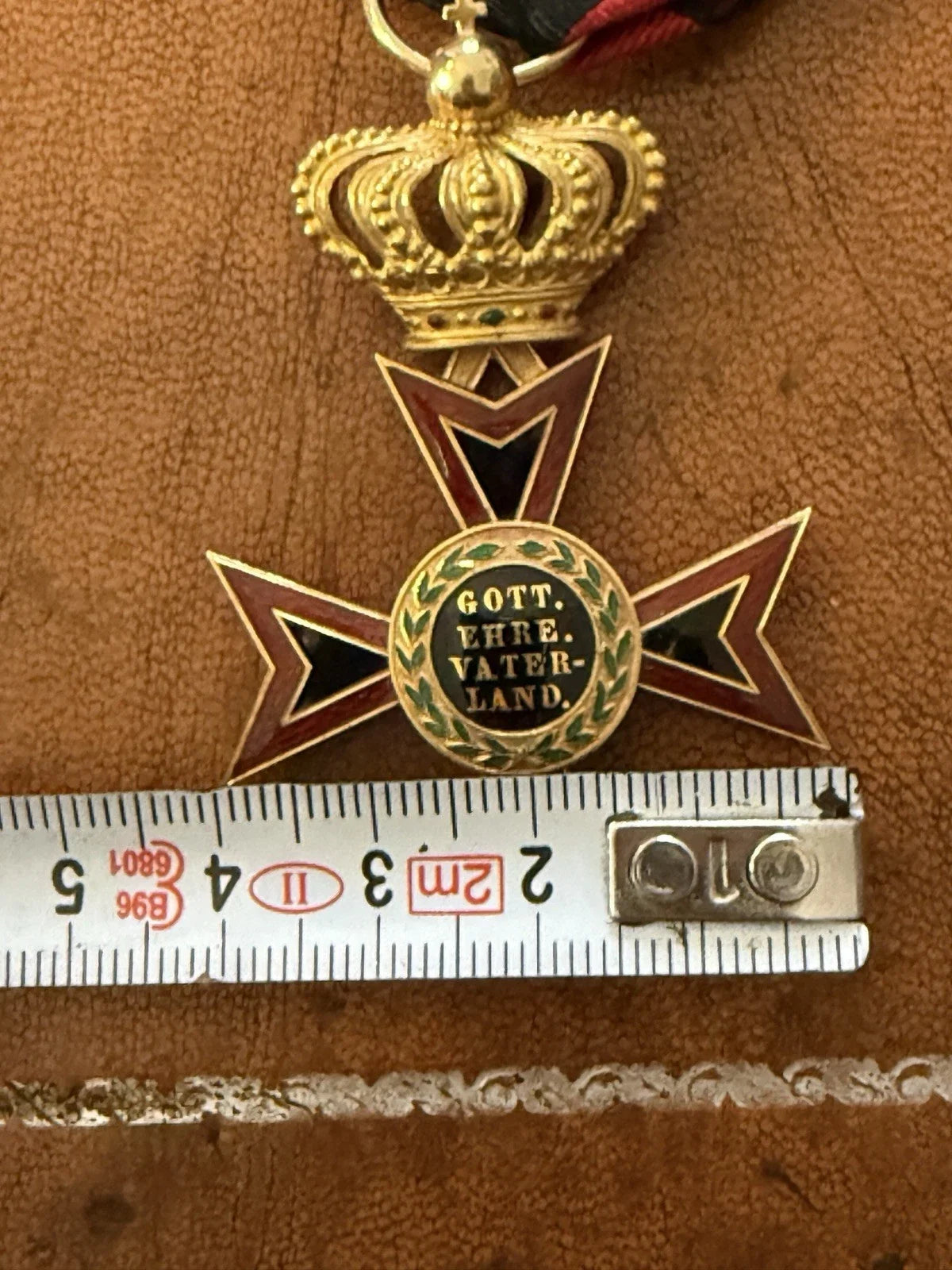 Médaille Allemande Ordre De Louis De Hesse Chevalier De 1e Ou 2eme Classe En Or