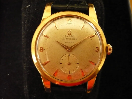 RARE montre ancienne vintage Omega Seamaster en or 18 carats, fonctionne, 36 mm