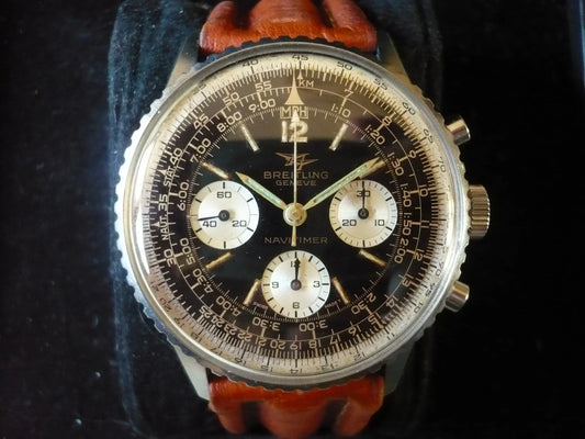 RARE montre ancienne vintage Breitling Navitimer 806, Venus 178 avec papiers